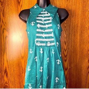 Vintage 70s Misty Lane Anchor Mini Dress